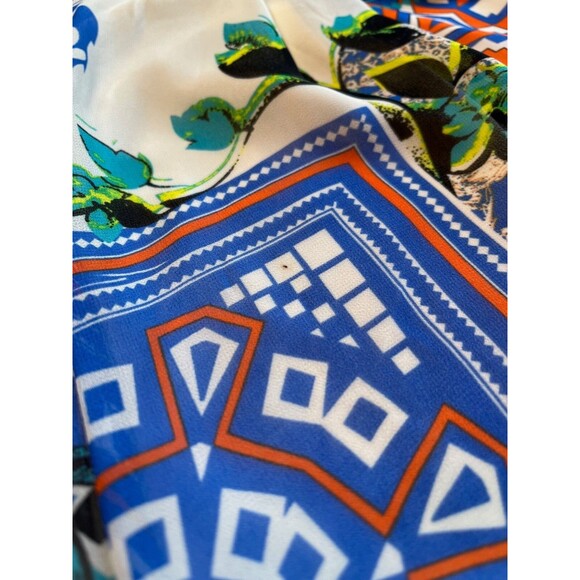 Jealous Tomato Pants Palazzo High Waist Wide Leg Patchwork Boho Flowy Resort M - Picture 11 of 12